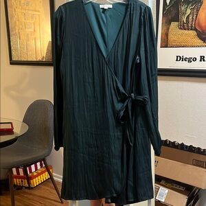 Socialite Green Long Sleeve Sheath Dress